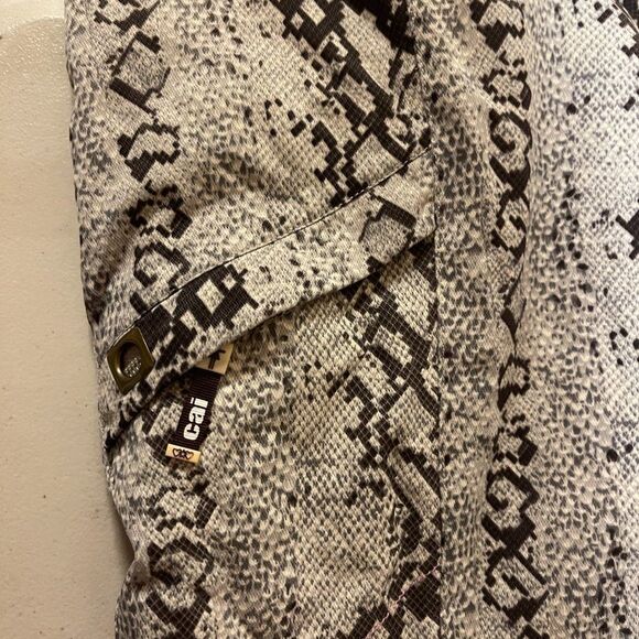 Cold As Ice Snakeprint Black White Snow Board Ski Pants Recco Small - Picture 12 of 14